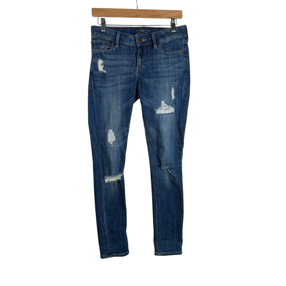 Lucky Brand Distressed Lolita Skinny Jeans size 0‎ Blue